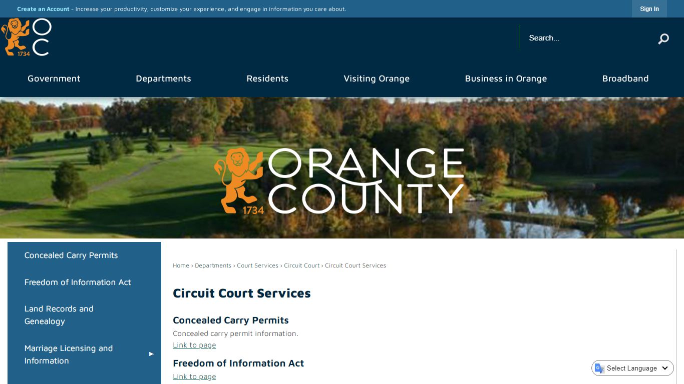 Circuit Court Services | Orange County, VA - Official Website